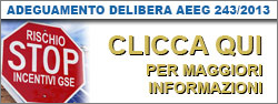 adeguamento delibera 243/13