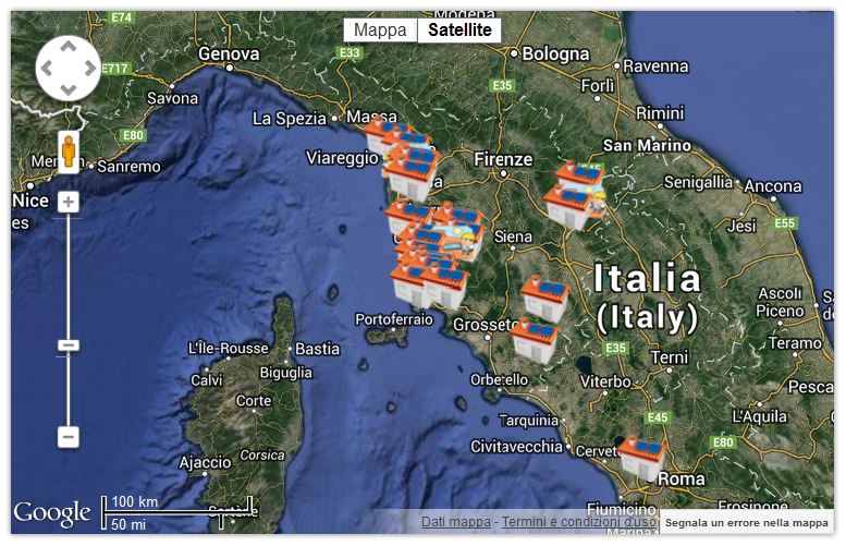 mappa impianti